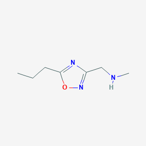 N-Methyl-1-(5-propyl-1,2,4-oxadiazol-3-YL)methanamine