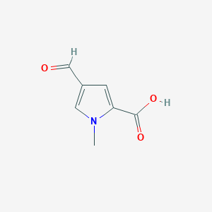 molecular formula C7H7NO3 B141579 4-formyl-1-methyl-1H-Pyrrole-2-carboxylic acid CAS No. 132122-28-2