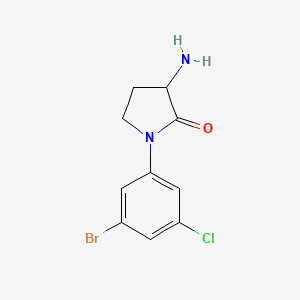 3-Amino-1-(3-bromo-5-chlorophenyl)-pyrrolidin-2-one