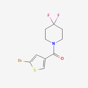 molecular formula C10H10BrF2NOS B1415793 (5-Bromothiophen-3-yl)-(4,4-difluoropiperidin-1-yl)-methanone CAS No. 2020301-61-3
