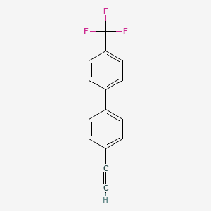 molecular formula C15H9F3 B1415797 4-乙炔基-4'-三氟甲基联苯 CAS No. 1419788-80-9