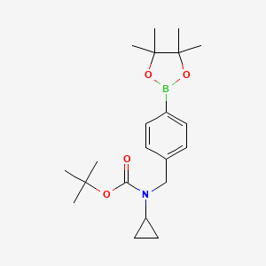 Cyclopropyl-[4-(4,4,5,5-tetramethyl-[1,3,2]dioxaborolan-2-yl)-benzyl]-carbamic acid tert-butyl ester