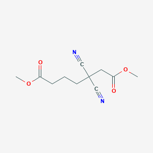 Dimethyl 3,3-dicyanoheptanedioate