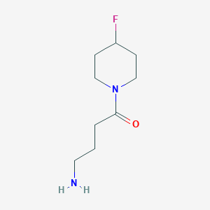 molecular formula C9H17FN2O B1415805 4-Amino-1-(4-fluoropiperidin-1-yl)butan-1-one CAS No. 2003829-56-7