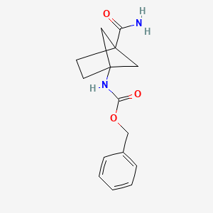 molecular formula C15H18N2O3 B1415806 Benzyl 4-carbamoylbicyclo[2.1.1]hexan-1-ylcarbamate CAS No. 2231675-47-9