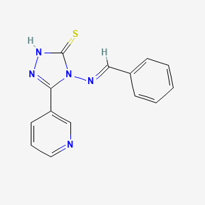 4-(benzalamino)-3-(3-pyridyl)-1H-1,2,4-triazole-5-thione