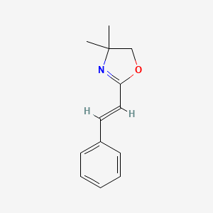 Oxazole, 4,5-dihydro-4,4-dimethyl-2-(2-phenylethenyl)-