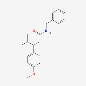 N-benzyl-3-(4-methoxyphenyl)-4-methylpentanamide