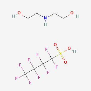 molecular formula C8H12F9NO5S B14158093 Einecs 274-465-5 CAS No. 70225-18-2