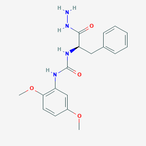 1-(2,5-dimethoxyphenyl)-3-[(2R)-1-hydrazinyl-1-oxo-3-phenylpropan-2-yl]urea