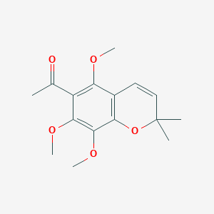 Ethanone, 1-(5,7,8-trimethoxy-2,2-dimethyl-2H-1-benzopyran-6-yl)-