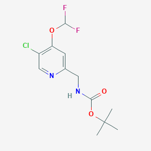 Tert-butyl ((5-chloro-4-(difluoromethoxy)pyridin-2-yl)methyl)carbamate