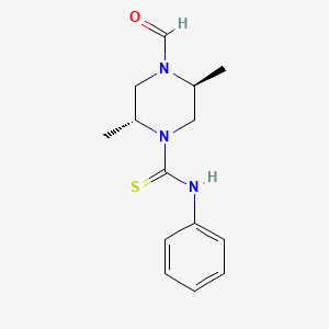 (2R,5S)-4-formyl-2,5-dimethyl-N-phenylpiperazine-1-carbothioamide