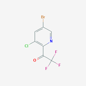 molecular formula C7H2BrClF3NO B1415814 1-(5-溴-3-氯吡啶-2-基)-2,2,2-三氟乙酮 CAS No. 2231673-26-8