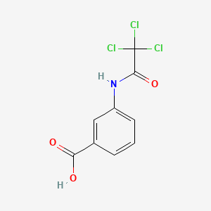 3-[(Trichloroacetyl)amino]benzoic acid