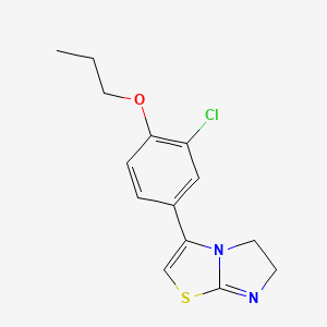 3-(3-Chloro-4-propoxyphenyl)-5,6-dihydroimidazo[2,1-b][1,3]thiazole