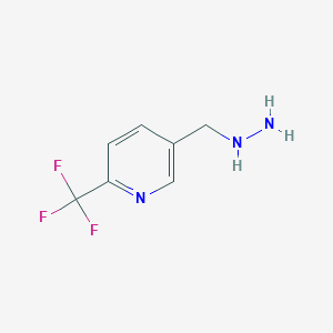 5-(Hydrazinylmethyl)-2-(trifluoromethyl)pyridine