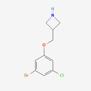 molecular formula C10H11BrClNO B1415818 3-[(3-Bromo-5-chlorophenoxy)methyl]azetidine CAS No. 2028434-64-0