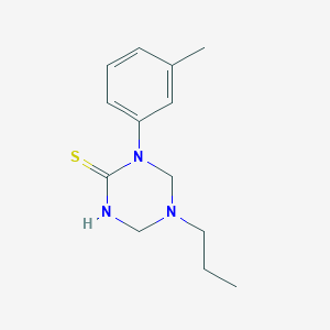 1-(3-Methylphenyl)-5-propyl-1,3,5-triazinane-2-thione