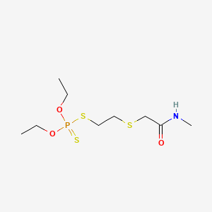 Phosphorodithioic acid, O,O-diethyl S-(2-((methylcarbamoyl)methylthio)ethyl) ester