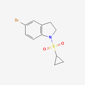 molecular formula C11H12BrNO2S B1415819 5-溴-1-环丙烷磺酰基-2,3-二氢-1H-吲哚 CAS No. 2152821-28-6