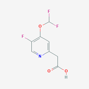 2-(4-(Difluoromethoxy)-5-fluoropyridin-2-yl)acetic acid
