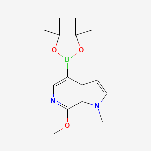 7-methoxy-1-methyl-4-(4,4,5,5-tetramethyl-1,3,2-dioxaborolan-2-yl)-1H-pyrrolo[2,3-c]pyridine