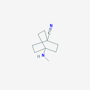 molecular formula C10H16N2 B1415822 4-(甲基氨基)双环[2.2.2]辛烷-1-腈 CAS No. 2187435-31-8