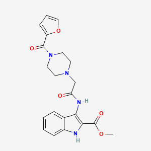 methyl 3-({[4-(furan-2-ylcarbonyl)piperazin-1-yl]acetyl}amino)-1H-indole-2-carboxylate