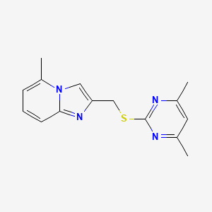 2-[(4,6-Dimethylpyrimidin-2-yl)sulfanylmethyl]-5-methylimidazo[1,2-a]pyridine