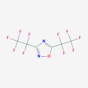 molecular formula C6F10N2O B14158245 3,5-Bis(pentafluoroethyl)-1,2,4-oxadiazole CAS No. 4314-44-7