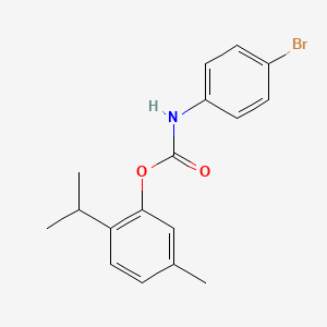 molecular formula C17H18BrNO2 B14158260 5-Methyl-2-(propan-2-yl)phenyl (4-bromophenyl)carbamate CAS No. 6269-49-4