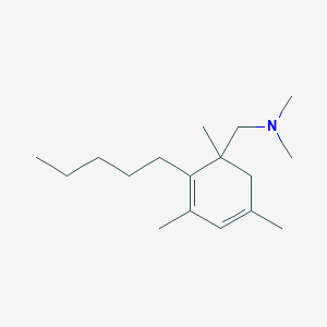 n,n-Dimethyl-1-(1,3,5-trimethyl-2-pentylcyclohexa-2,4-dien-1-yl)methanamine