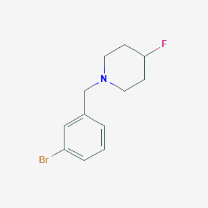 molecular formula C12H15BrFN B1415830 1-[(3-Bromophenyl)methyl]-4-fluoropiperidine CAS No. 2005090-21-9