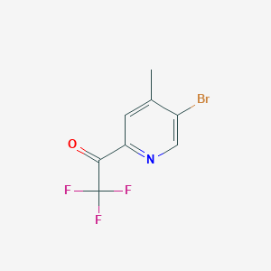 molecular formula C8H5BrF3NO B1415833 1-(5-Bromo-4-methylpyridin-2-yl)-2,2,2-trifluoroethan-1-one CAS No. 2231676-74-5