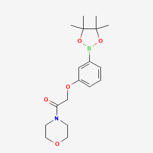 1-Morpholino-2-(3-(4,4,5,5-tetramethyl-1,3,2-dioxaborolan-2-yl)phenoxy)ethan-1-one