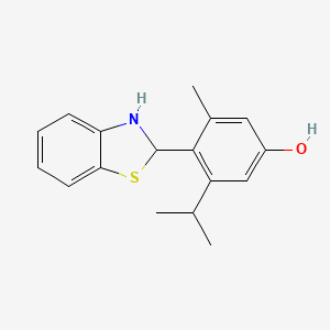 4-(2,3-Dihydro-1,3-benzothiazol-2-yl)-3-methyl-5-(propan-2-yl)phenol