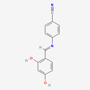 4-[(2,4-Dihydroxy-benzylidene)-amino]-benzonitrile