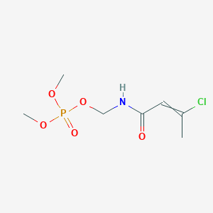 Phosphoric acid, 2-chloro-1-methyl-3-(methylamino)-3-oxo-1-propenyl dimethyl ester