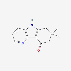 molecular formula C13H14N2O B1415843 7,8-Dihydro-7,7-dimethyl-5H-pyrido[3,2-b]indol-9(6H)-one CAS No. 1595028-26-4