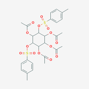 4,6-Bis{[(4-methylphenyl)sulfonyl]oxy}cyclohexane-1,2,3,5-tetrayl tetraacetate