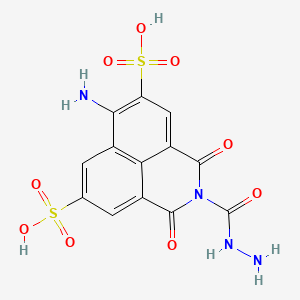 6-Amino-2-carbazoyl-1,3-diketo-benzo[de]isoquinoline-5,8-disulfonic acid