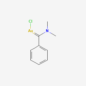 Chloro[(dimethylamino)(phenyl)methylidene]gold