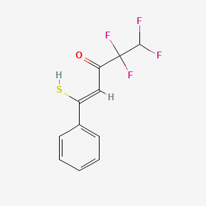 1-Penten-3-one, 4,4,5,5-tetrafluoro-1-mercapto-1-phenyl-