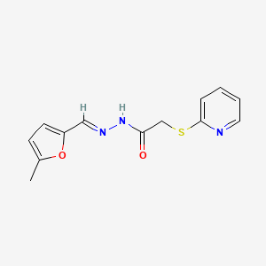 N'-[(E)-(5-methylfuran-2-yl)methylidene]-2-(pyridin-2-ylsulfanyl)acetohydrazide