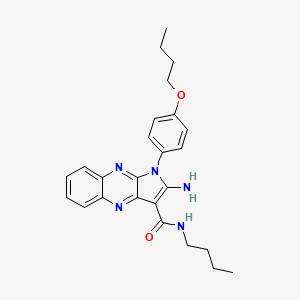 2-amino-1-(4-butoxyphenyl)-N-butyl-1H-pyrrolo[2,3-b]quinoxaline-3-carboxamide