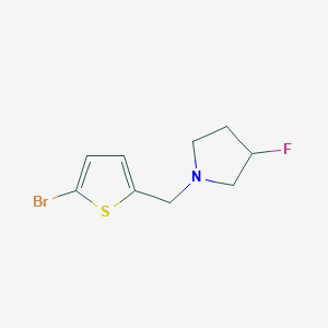 molecular formula C9H11BrFNS B1415848 1-[(5-Bromothiophen-2-yl)methyl]-3-fluoropyrrolidine CAS No. 2024798-79-4