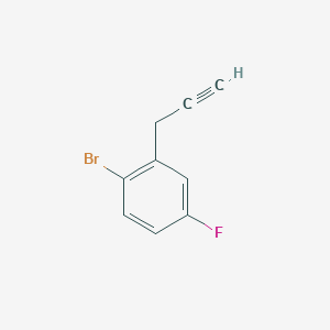 molecular formula C9H6BrF B1415850 1-Bromo-4-fluoro-2-(prop-2-yn-1-yl)benzene CAS No. 2229277-43-2