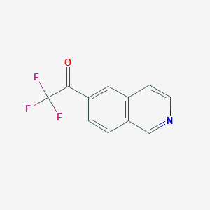 molecular formula C11H6F3NO B1415852 2,2,2-Trifluoro-1-(isoquinolin-6-yl)ethan-1-one CAS No. 1877497-81-8