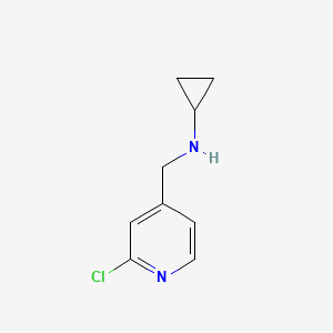 molecular formula C9H11ClN2 B1415853 (2-Chloropyridin-4-ylmethyl)-cyclopropylamine CAS No. 2000855-31-0